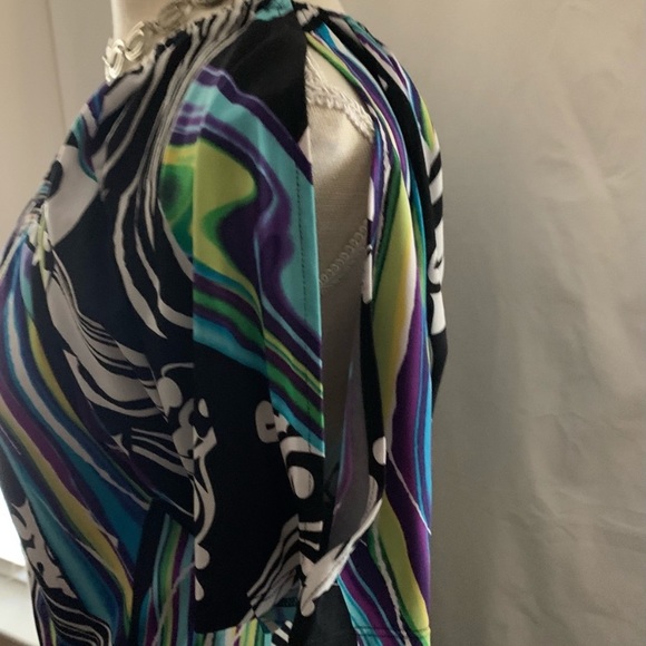 Women’s AB Studio Knee Length Dress Medium Little Black Dress - Picture 2 of 10